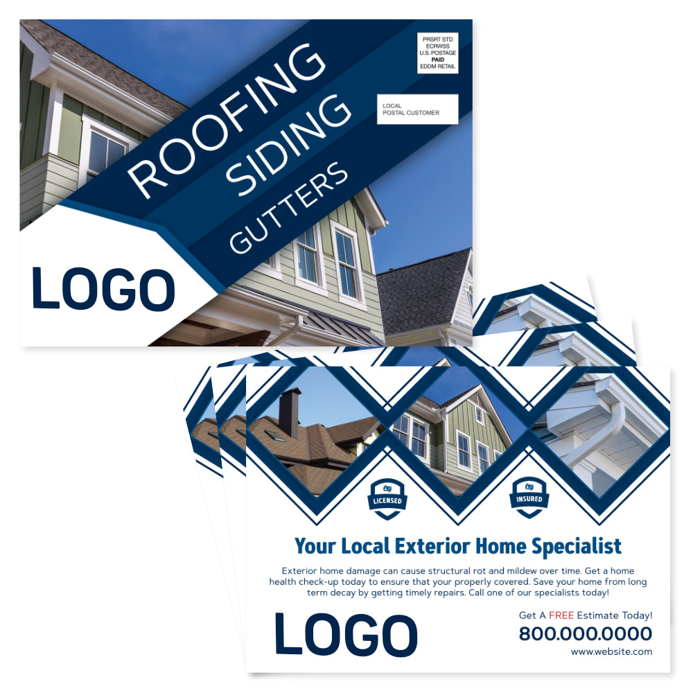 Roof repair eddm postcard design