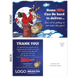 holiday contractor postcard christmas