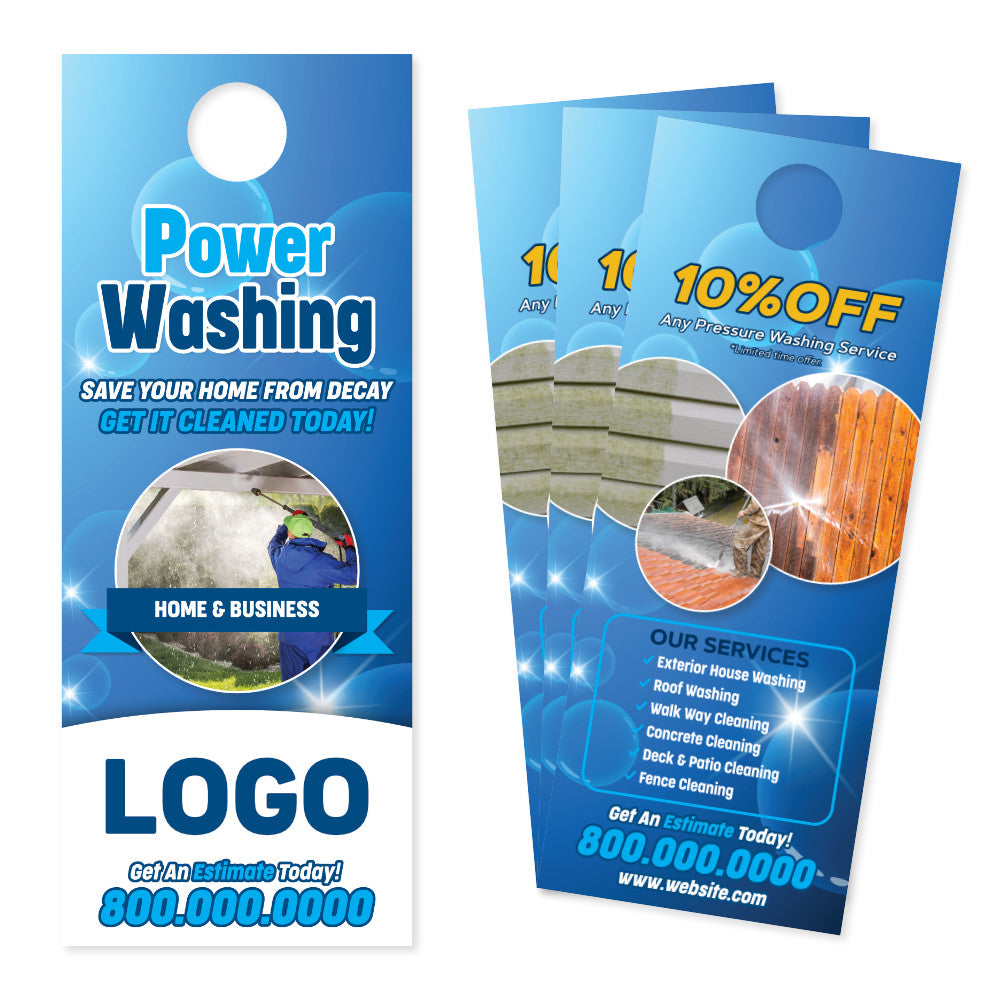 House Washing Door Hanger - Designed & Printed - FREE Shipping ...