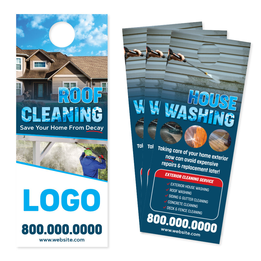 Roof Washing Door Hanger - Designed & Printed - FREE Shipping ...